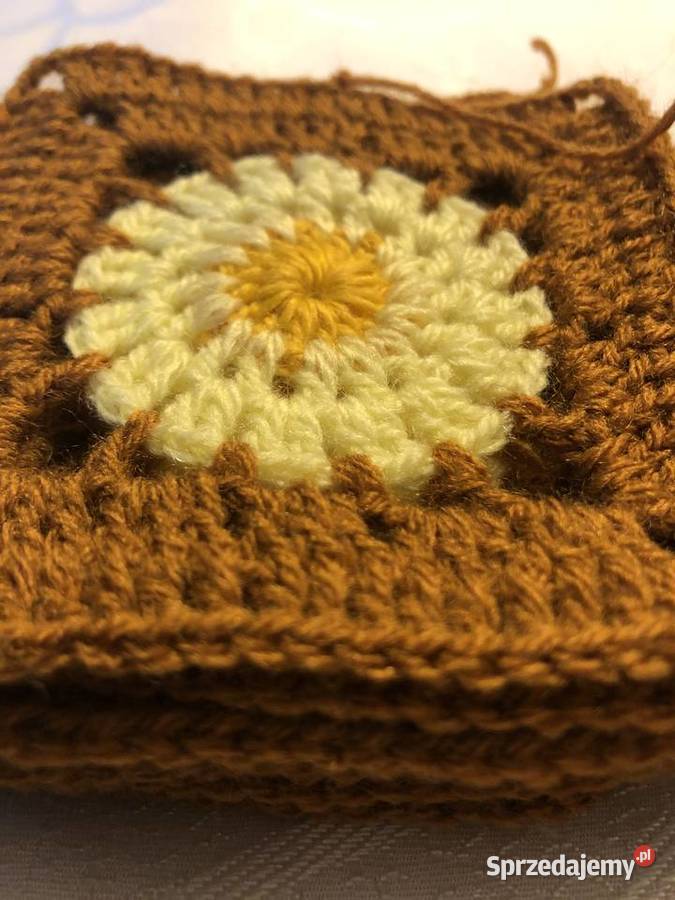 kwadrat Babuni sweter pled poduszka 9501050 mazowieckie Zegrze