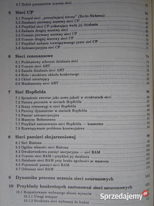 Sieci Neuronowe Ryszard Tadeusiewicz Kielce