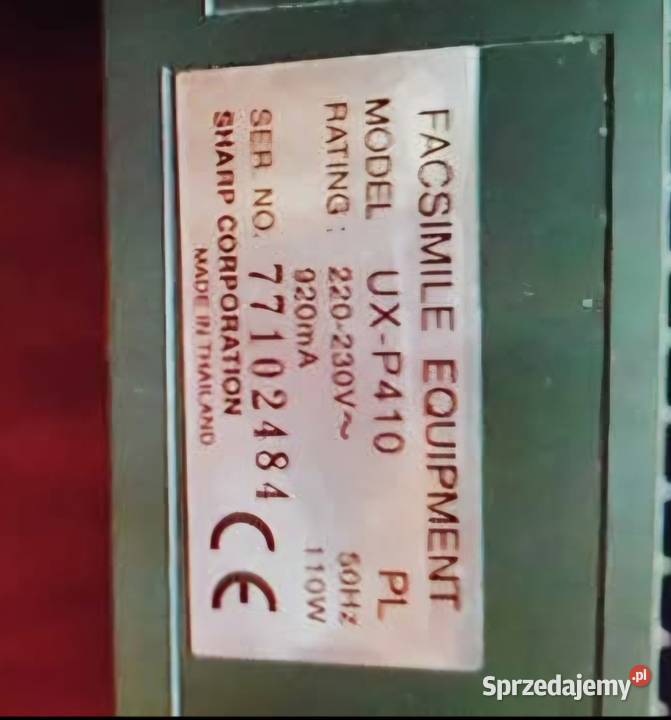 Telefon fax stacjonarny UXP410 Faxy małopolskie Igołomia