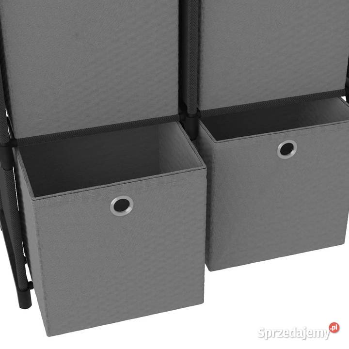 Regał z 5 przegrodami pudełka czarny 103x30x725 Regały Regały Warszawa