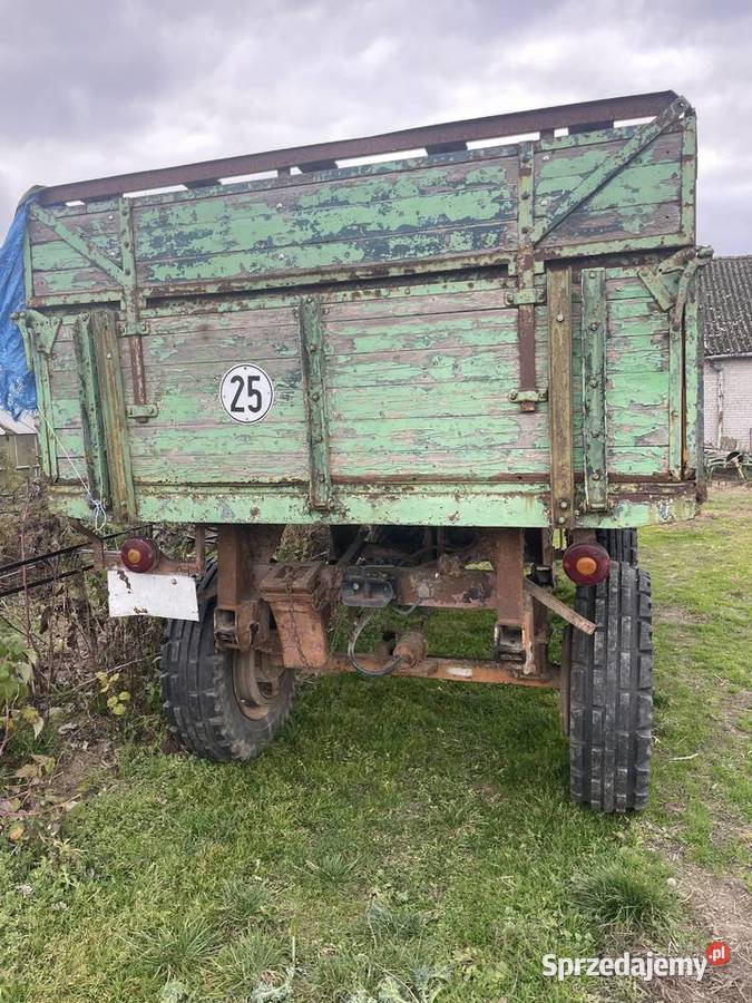 Rolnicza przyczepa sztywna niemiecka Długowola Pierwsza sprzedam