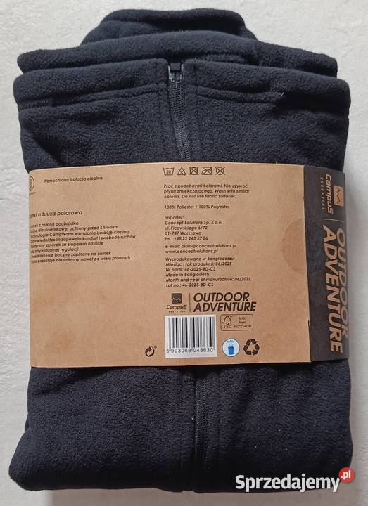 CAMPUS Essential damska uniseks bluza polarowa Inny materiał
