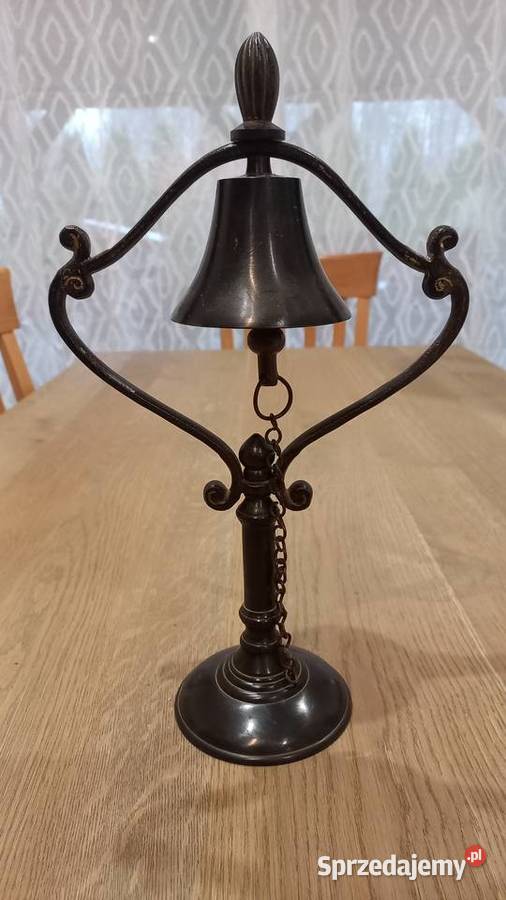 Dzwonek metalowy stojacy stołowy 676 Gawroniec