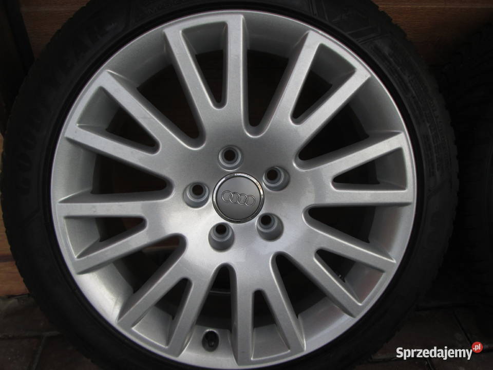 Koła alu 17 AudiVW 5x112 opony GoodYear 24 Kościerzyna
