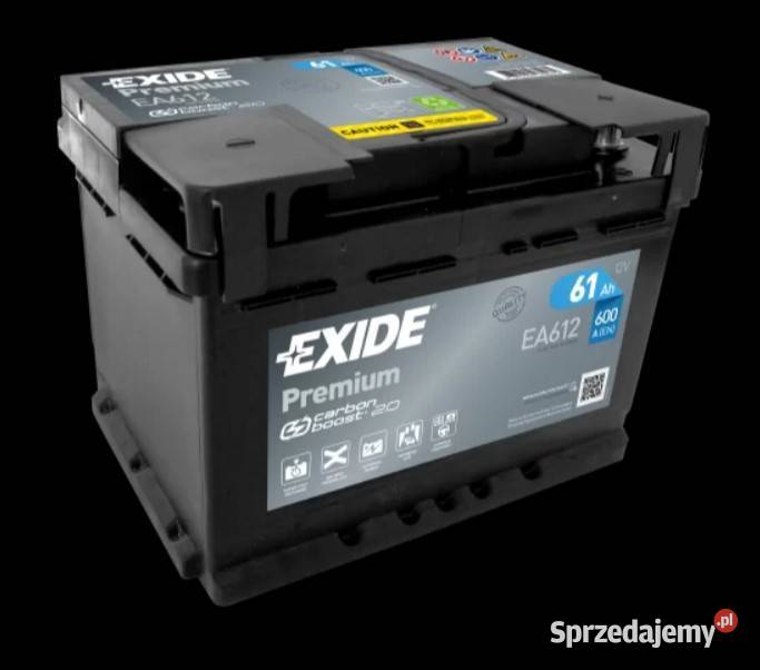 Akumulator Exide Premium 61Ah 600A PRAWY PLUS osobowe Wałbrzych