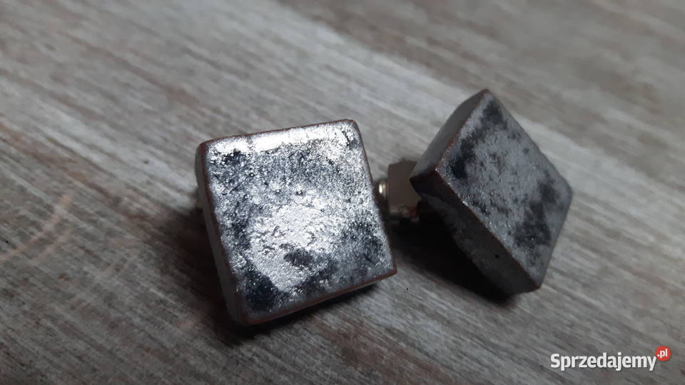 Klipsy ceramiczne ręcznie wykonane