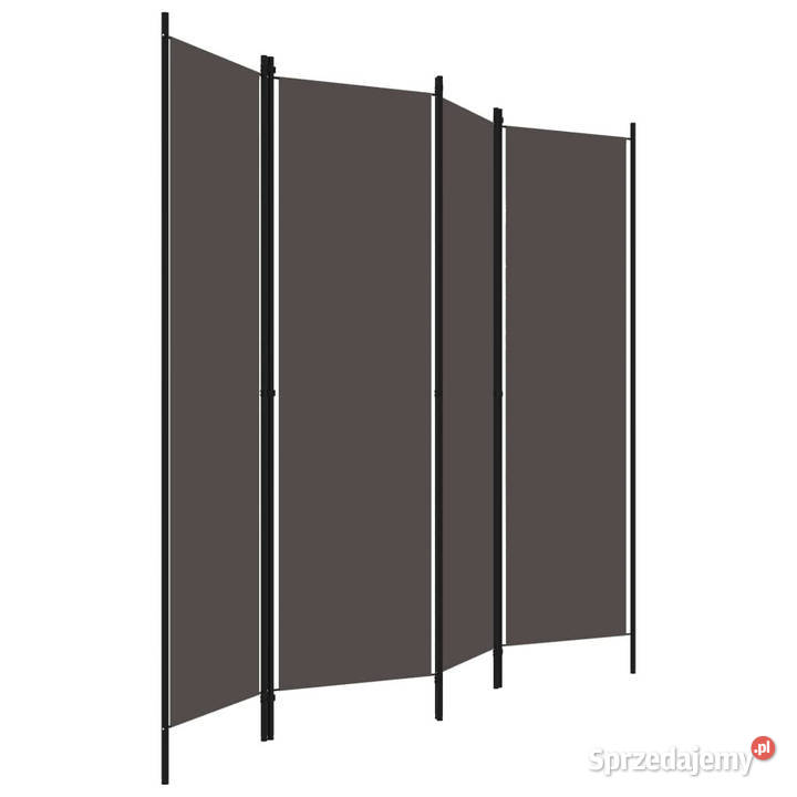Parawan 4panelowy antracytowy 200 x 180 WM320721 Warszawa sprzedam