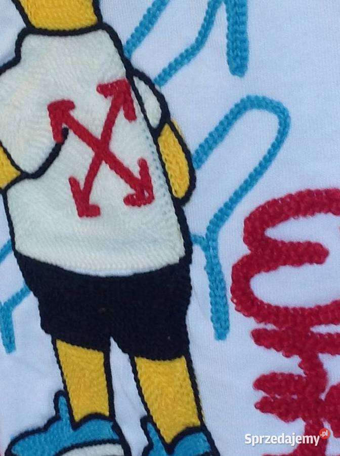 Koszulka Biała OFF White ML L Motyw Nowa Nowa Sól sprzedam