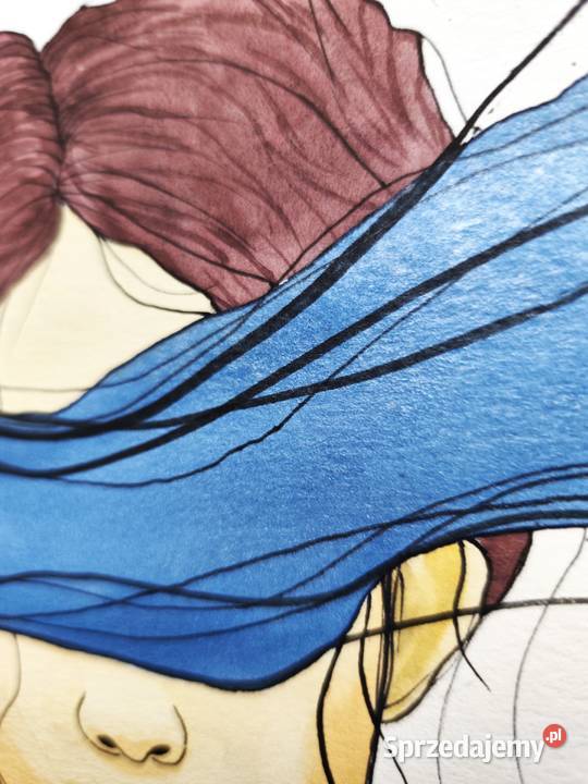 Akwarela Akwarelka Obraz pt Niewidoczna