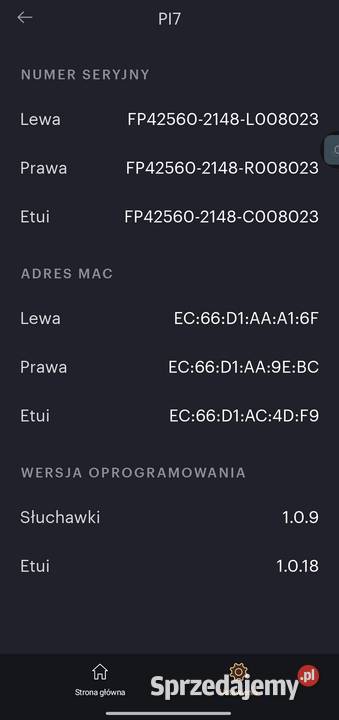 Słuchawki Bowers Wilkins Pi7 aptX HD adaptive Qi śląskie