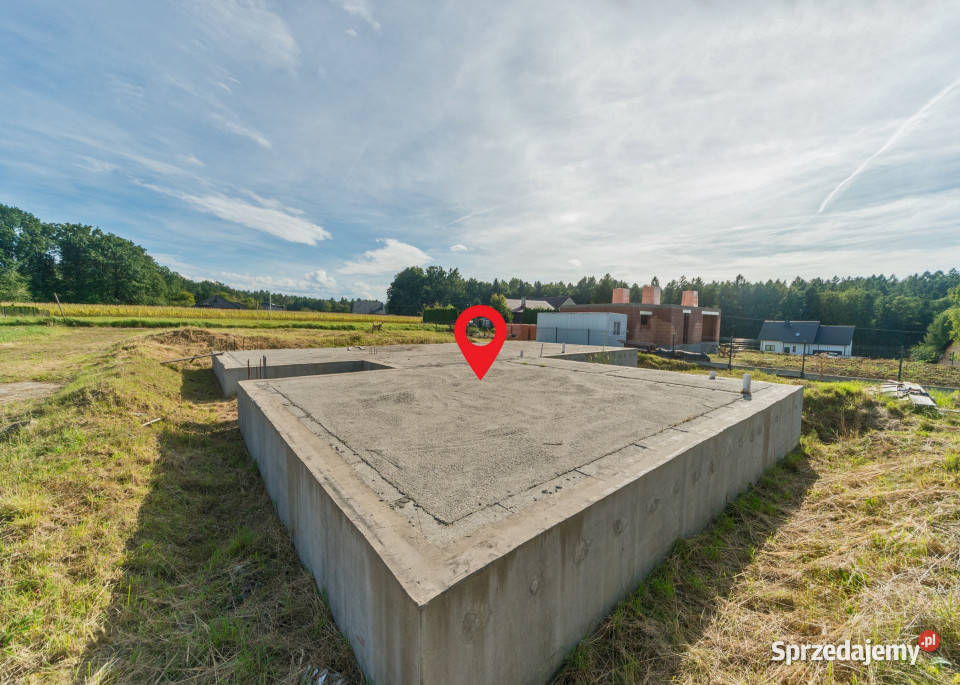 Działka budowlana z fundamentem Hażlach Sprzedaż