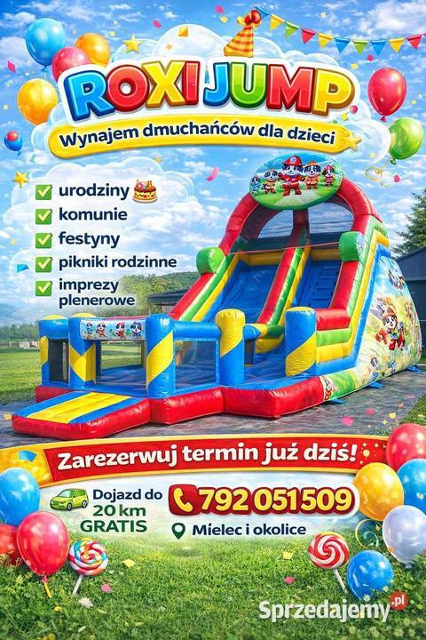 Wynajem Dmuchańca Zjeżdżalni XXL duży dmuchaniec Gawłuszowice