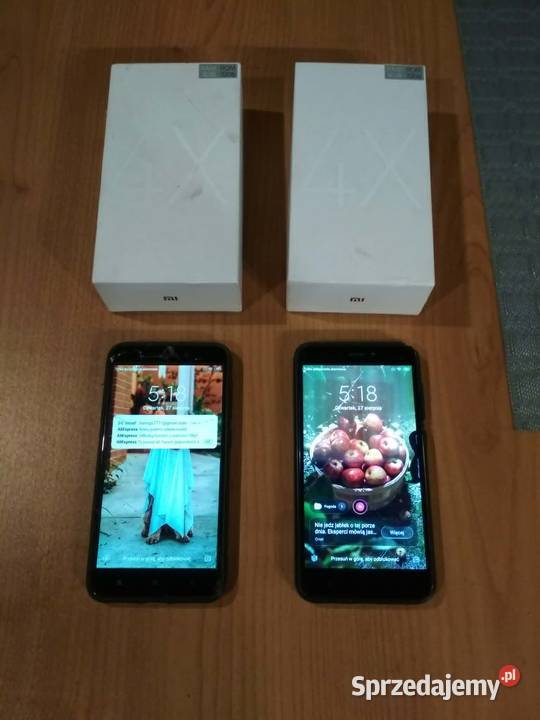 2 Sztuki Xiaomi Redmi 4X 332 GB Pudełka Baterie Rzeszów