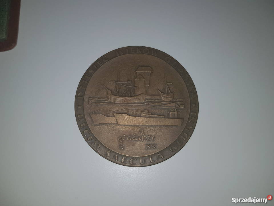 Medal moneta X wieków Gdańska 1962 mazowieckie Warszawa