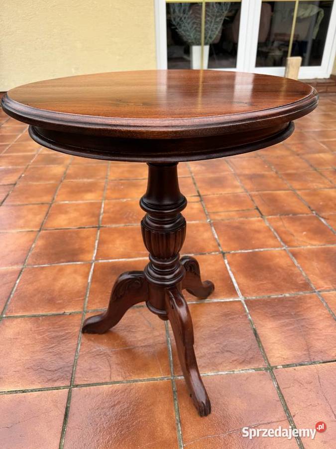 Stolik okrągły stylowy kawowy ława stoliczek Sulbiny