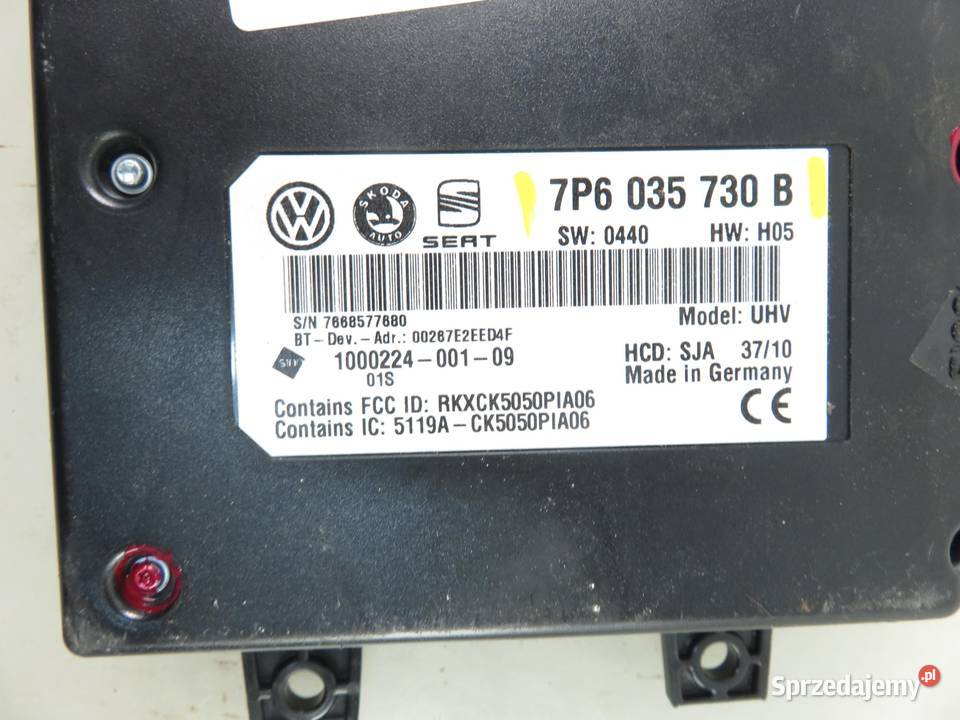 MODUŁ BLUETOOTH SKODA SEAT 7P6035730B małopolskie sprzedam