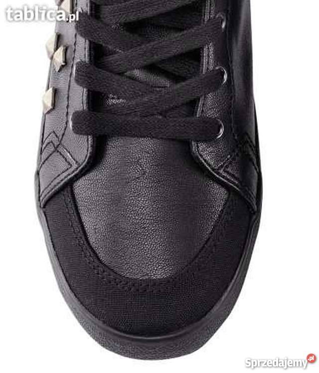 Czarne trampki ćwieki dżety cekiny hm 36 H&amp;M kujawsko-pomorskie Toruń