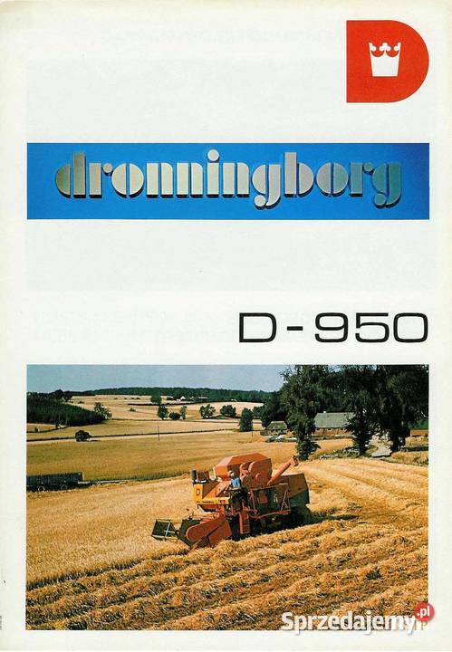Instrukcja obsługi Dronningborg kombajn D950 D sprzedam