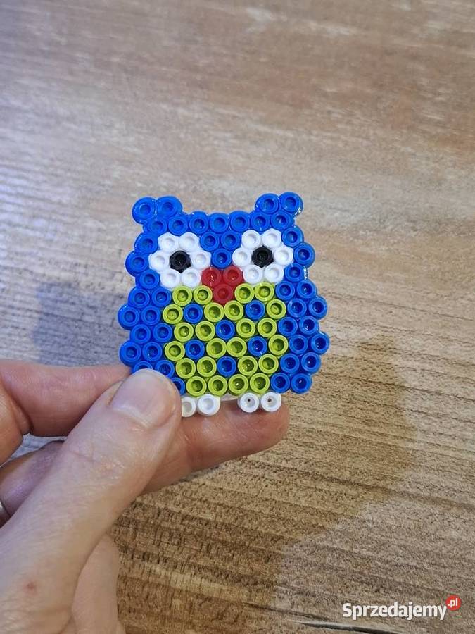 Mała kolorowa sowa z koralików do kujawsko-pomorskie Wąbrzeźno sprzedam