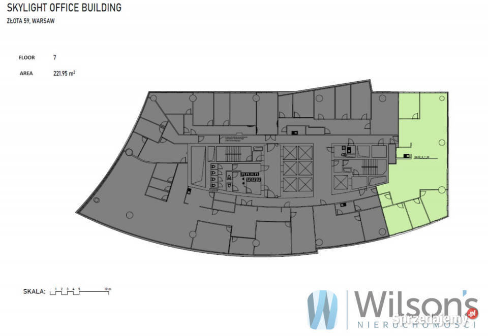 Lokal Warszawa 22195m2 Ilość pomieszczeń 1 Wynajem