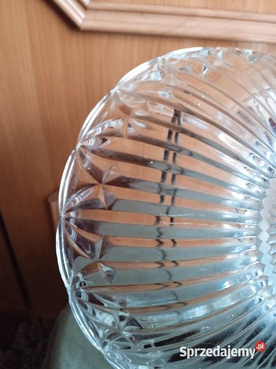 Miska art deco z prasowanego szkła Koźminek