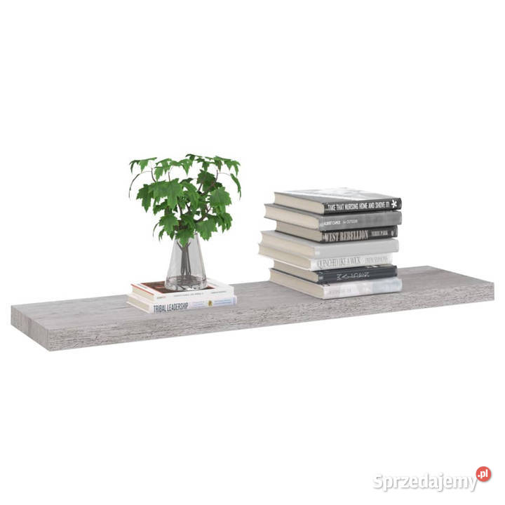 Półka ścienna szarość betonu 90 x 235 x 38 MDF mazowieckie Warszawa