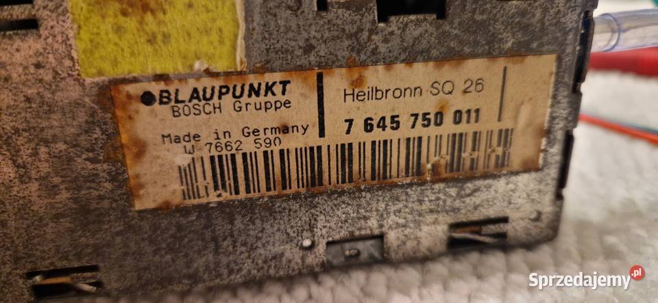 Radio blaupunkt heilbronn sq26 1986 vw porsche Części samochodowe Łódź