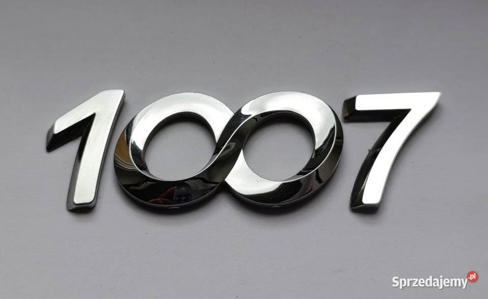 Napis emblemat Peugeot 1007 kujawsko-pomorskie Lipno