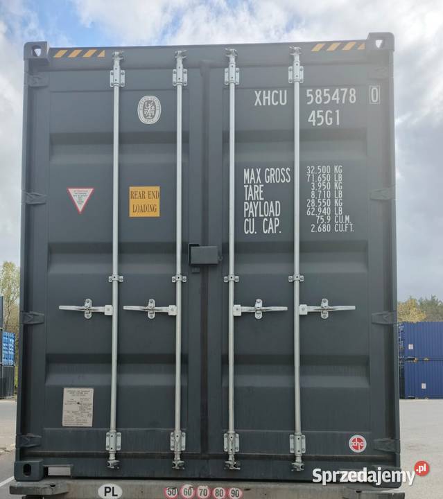 12m 40HC Kontener morski double door Nowy