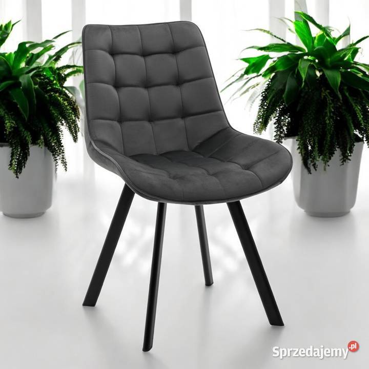 Krzesło Tapicerowane Tori Ciemnoszare Wysyłka Tarchały Małe