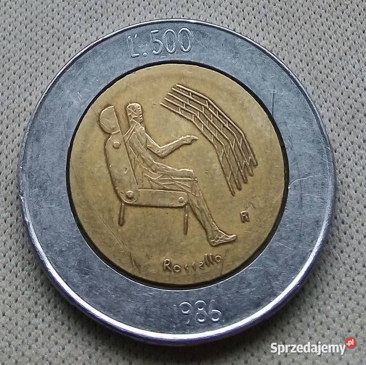 SAN MARINO500 LIRÓW 1986 r OKOLICZNOŚCIOWA mazowieckie Legionowo