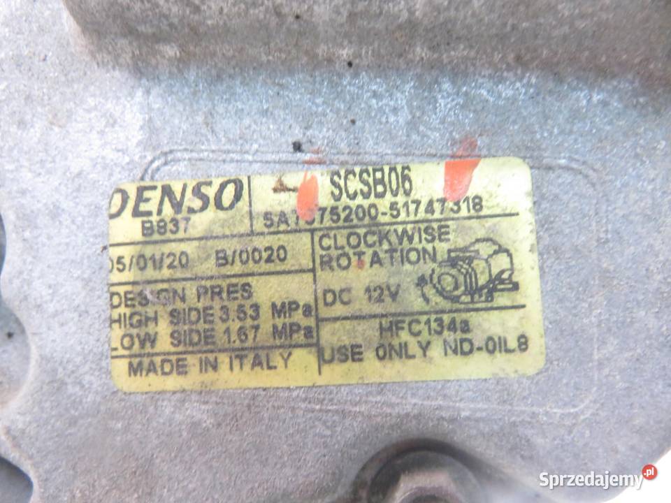 KOMPRESOR KLIMATYZACJI FIAT PUNTO II 12 SCSB06 sprzedam