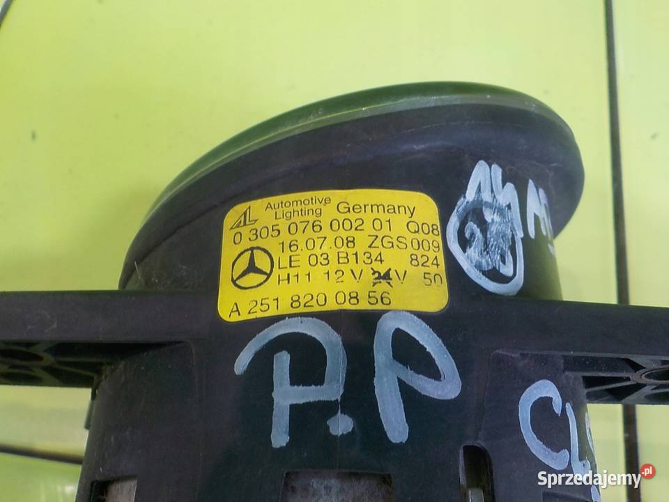 MERCEDES CLS C219 W219 LIFT 09r halogen prawy mazowieckie