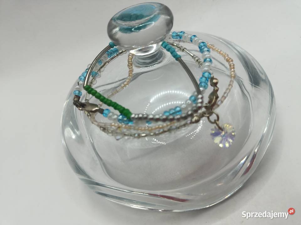 Biżuteria bransoletka z koralików 4 sztuki Zamość sprzedam