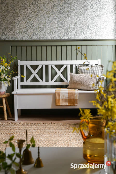 Drewniana ławka kuchenne ze schowkiem skrzynią Ławki Maków Podhalański