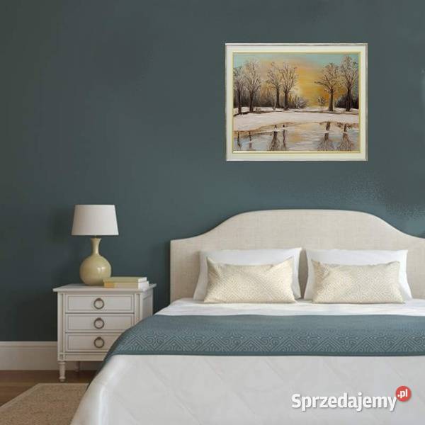 Obraz olejny Zimowy świt Lublin