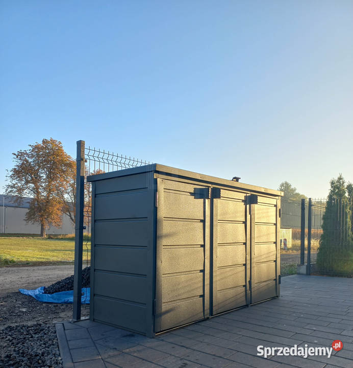 Zabudowa koszy na śmieci wiata obudowa Elbląg