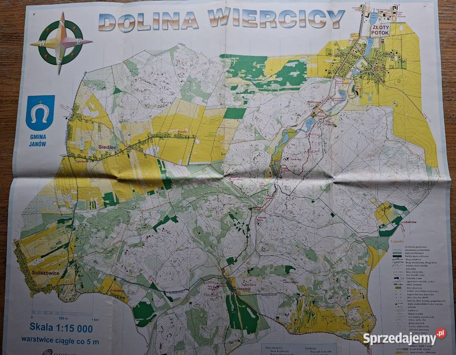 Doliny Wiercicy 1 15 000 mapa turystyczna Gmina Rok wydania 1997 Kraków