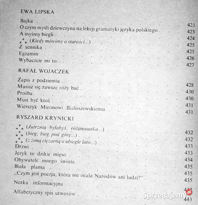 Poezja naszego wieku W Kaliński lubelskie Chełm