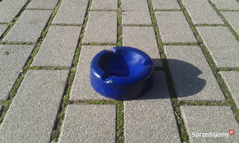 Stara popielniczka emaliowana emalia PRL design Gdynia sprzedam
