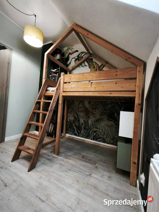 Łóżko dziecięce domek materac Rcken 160x80 pomorskie