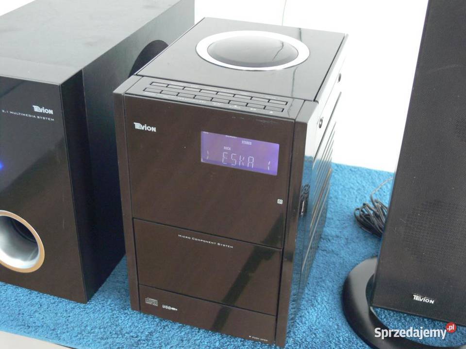 Wieża audio Tevion z kol sub USB CD mp3 Elektronika Jasło