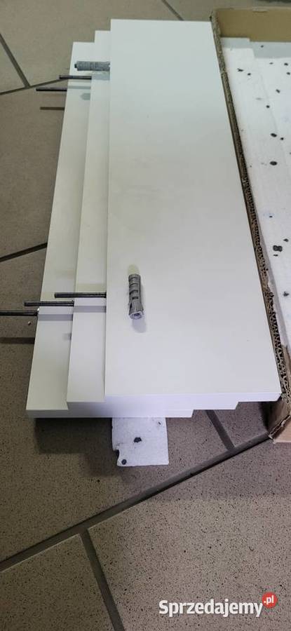 Trzy półki 60 x 15 białe 2cm Łódź