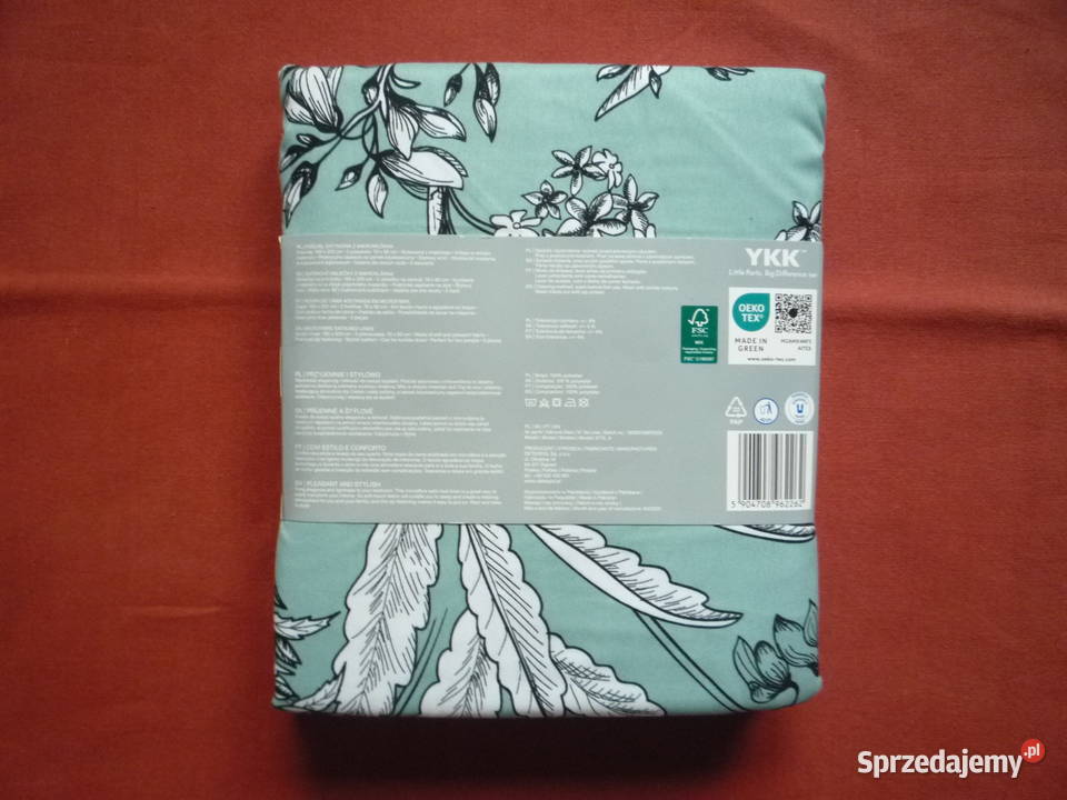 Smukee nowa zielona pościel satynowa mikrowłókno Szczecin