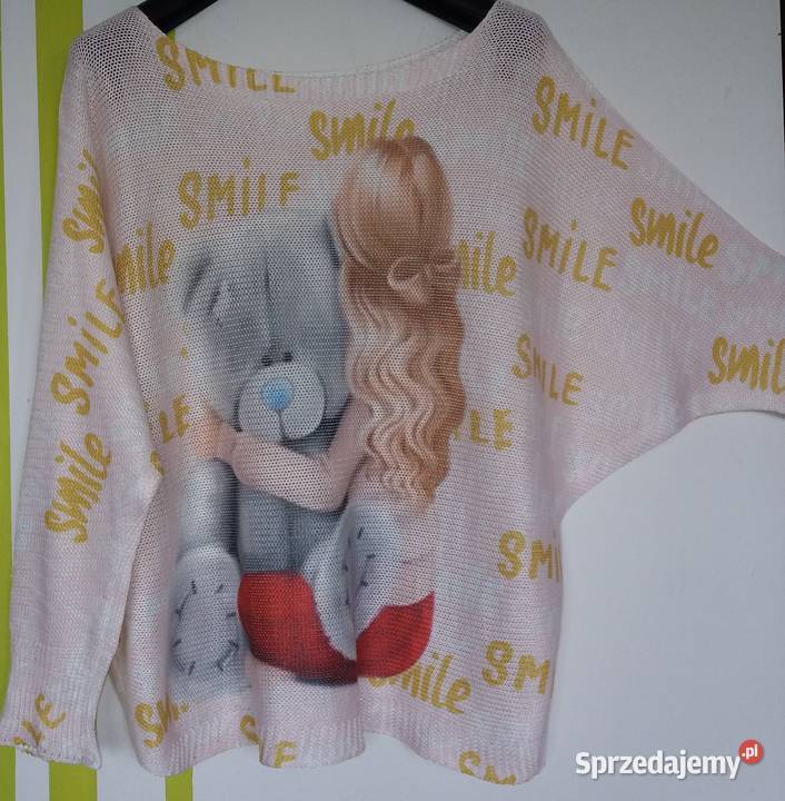 XL48 Włoski sweter o kroju nietoperza nowy śląskie