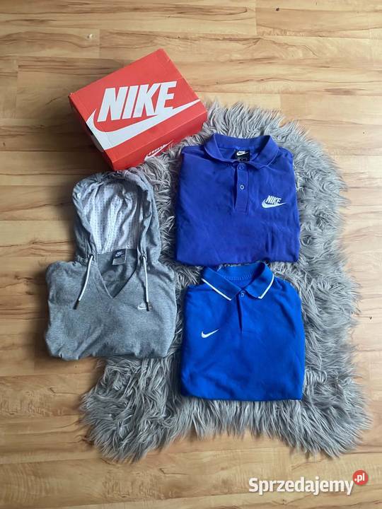 Zestaw Nike 3 sztuki Polo 2x Bluza z kapturem wielkopolskie Konin sprzedam
