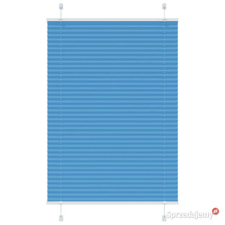 vidaXL Roleta plisowana niebieska 95x150 mazowieckie Warszawa