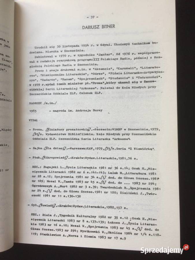 3324 Szczecin Literacki 1946 1985 zachodniopomorskie sprzedam