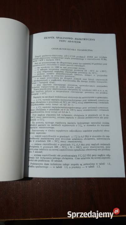 AD5T230 AGREGAT prądotwórczy charakterystka Stalowa Wola