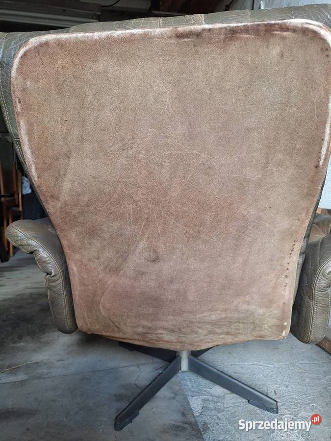 Stylowy fotel obrotowy vintage retro PRL loft Koszalin sprzedam
